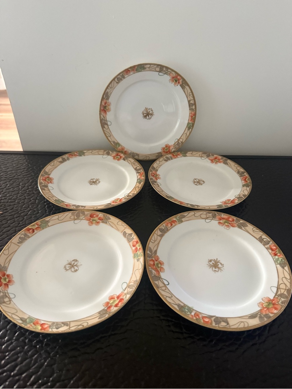 DESSERT PLATES Nipon GOLD ACCENT 6.25
Inches Wide Set Of 5.